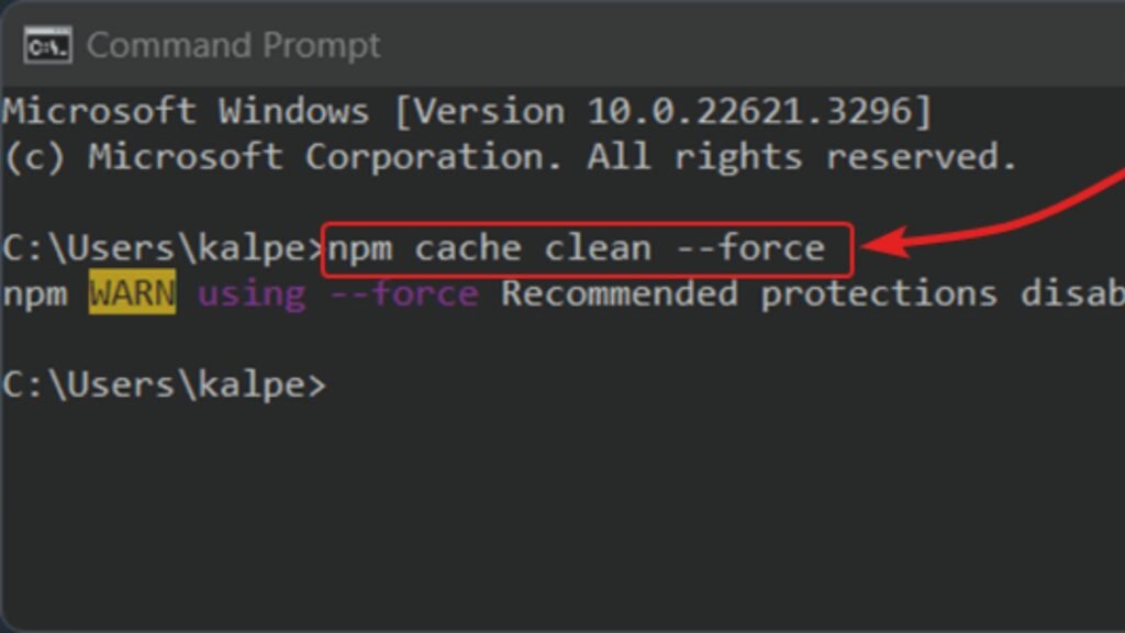 How to Run npm cache clear Safely